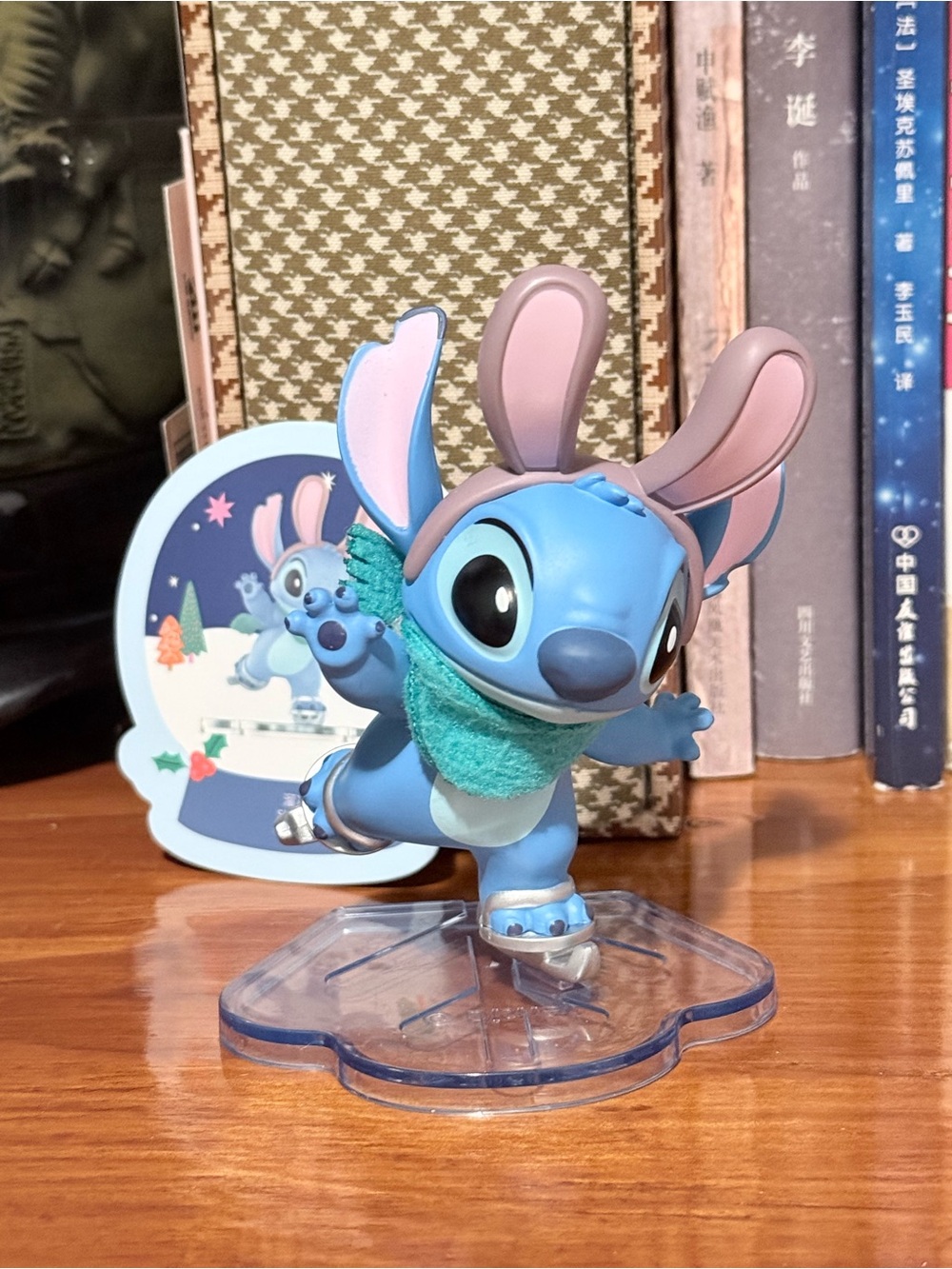 MINISO Lilo & Stitch Bunny Winter Story Ice Skating Stitch Figure